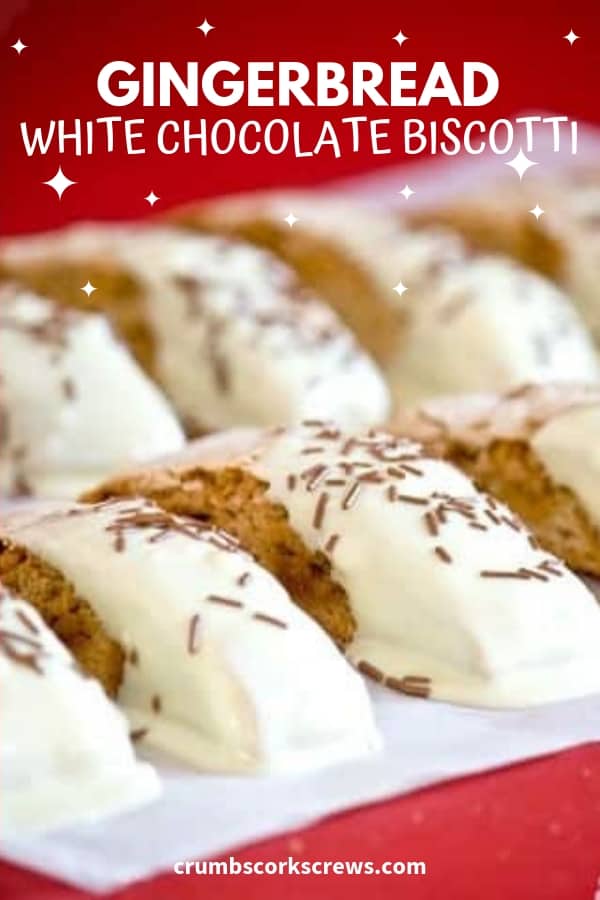 Did you know biscotti means twice baked? You'll love baking these gingerbread white chocolate biscotti for gifts or just keeping to yourself and dunking in your coffee. Grab the recipe...