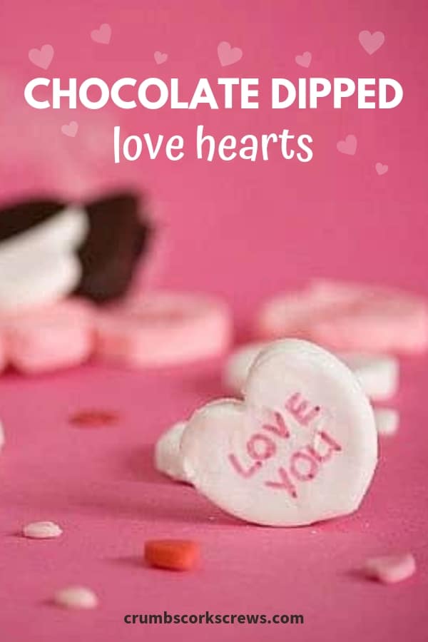 Delicate and delicious twist on a classic peppermint cream. Perfect for Valentines day, these chocolate dipped rosewater love hearts sweets are simple and quick to make.