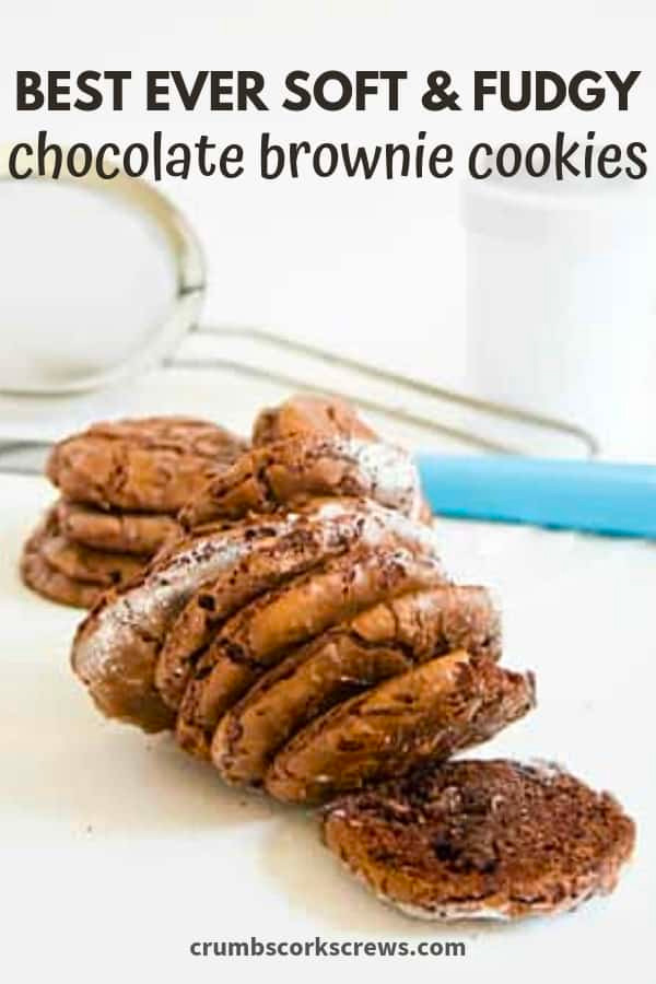 Chocolate Brownie Cookies - Pin Image