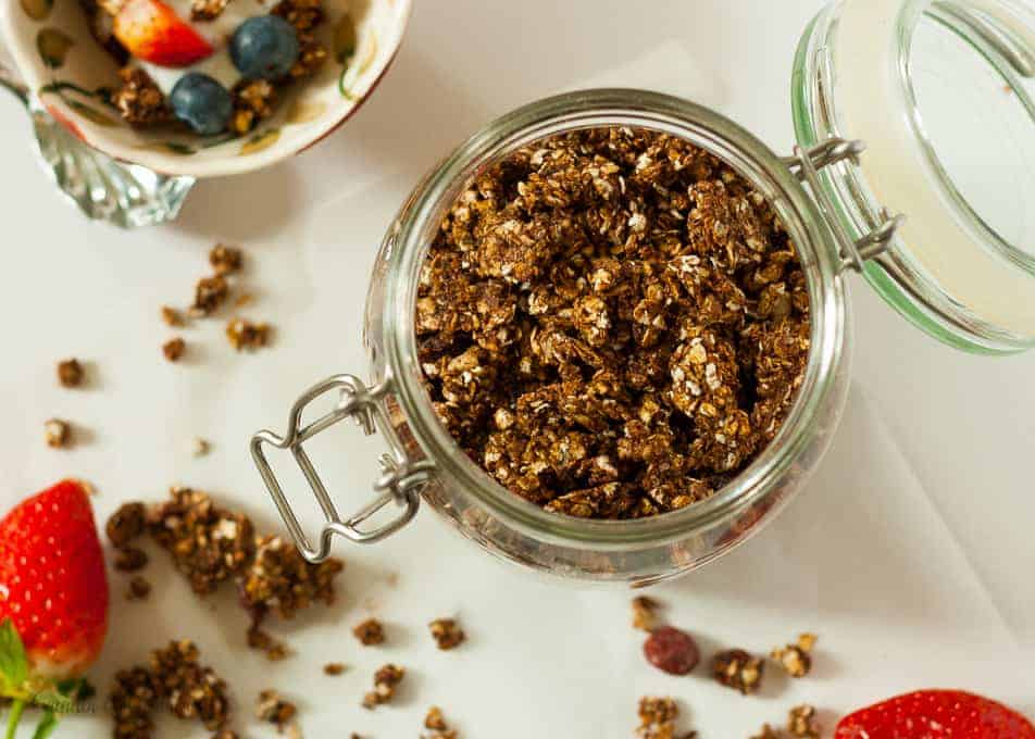 Nut-free Choco Granola - Crumbs and Corkscrews