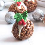 Rice Krispie Christmas Puddings - Featured Image
