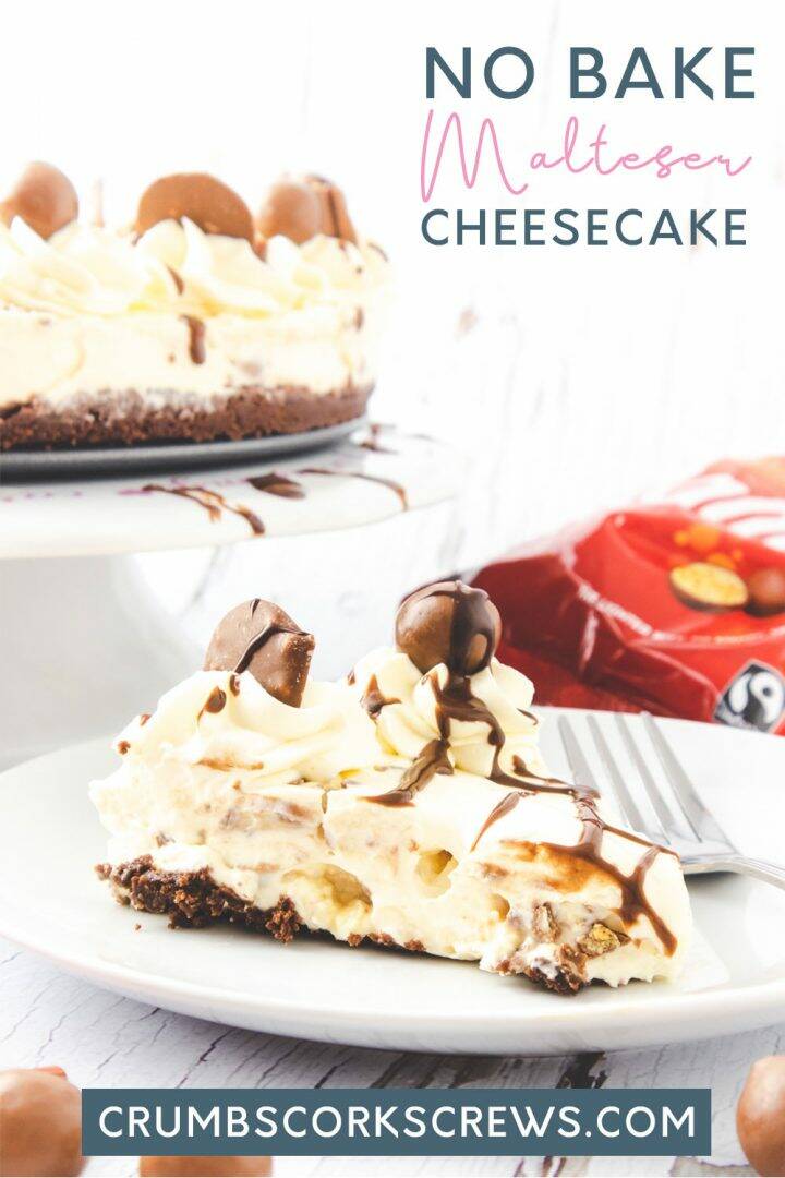 No Bake Malteser Cheesecake - Pinterest Image