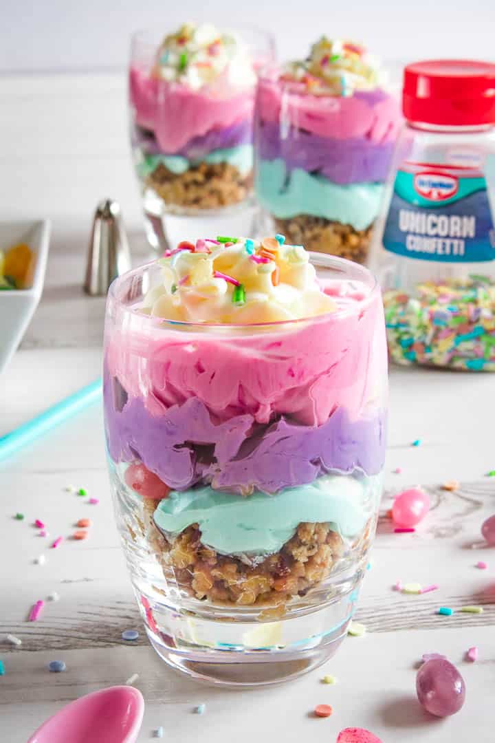 Unicorn Cheesecake - No Bake Recipe - Crumbs & Corkscrews