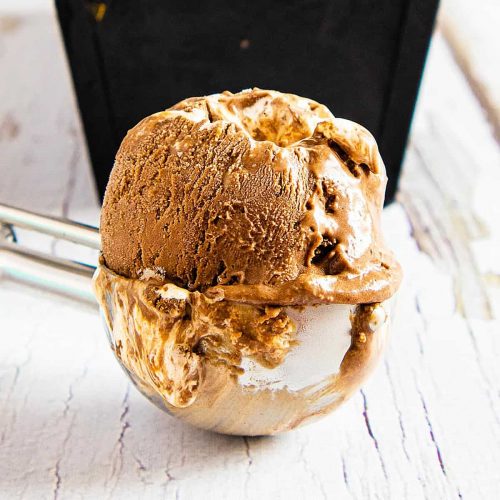 Chocolate Marshmallow Ice Cream No Churn Crumbs and Corkscrews