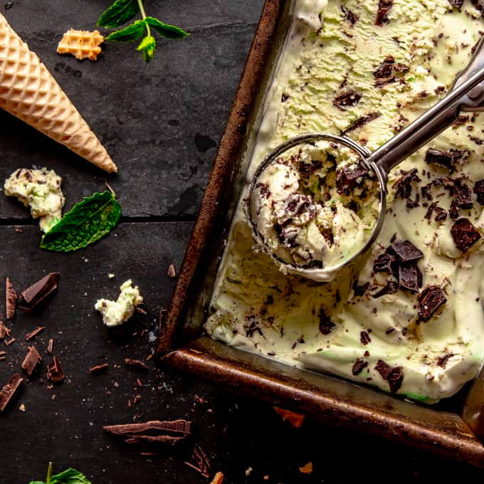 Mint Choc Chip Ice Cream