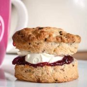 Raspberry White Chocolate Scones