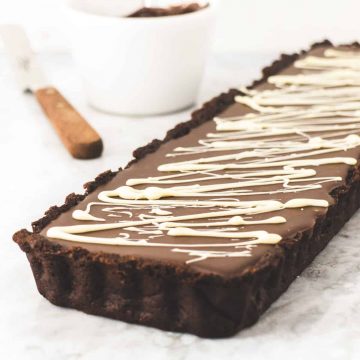 Baileys Chocolate Tart - Featured Image