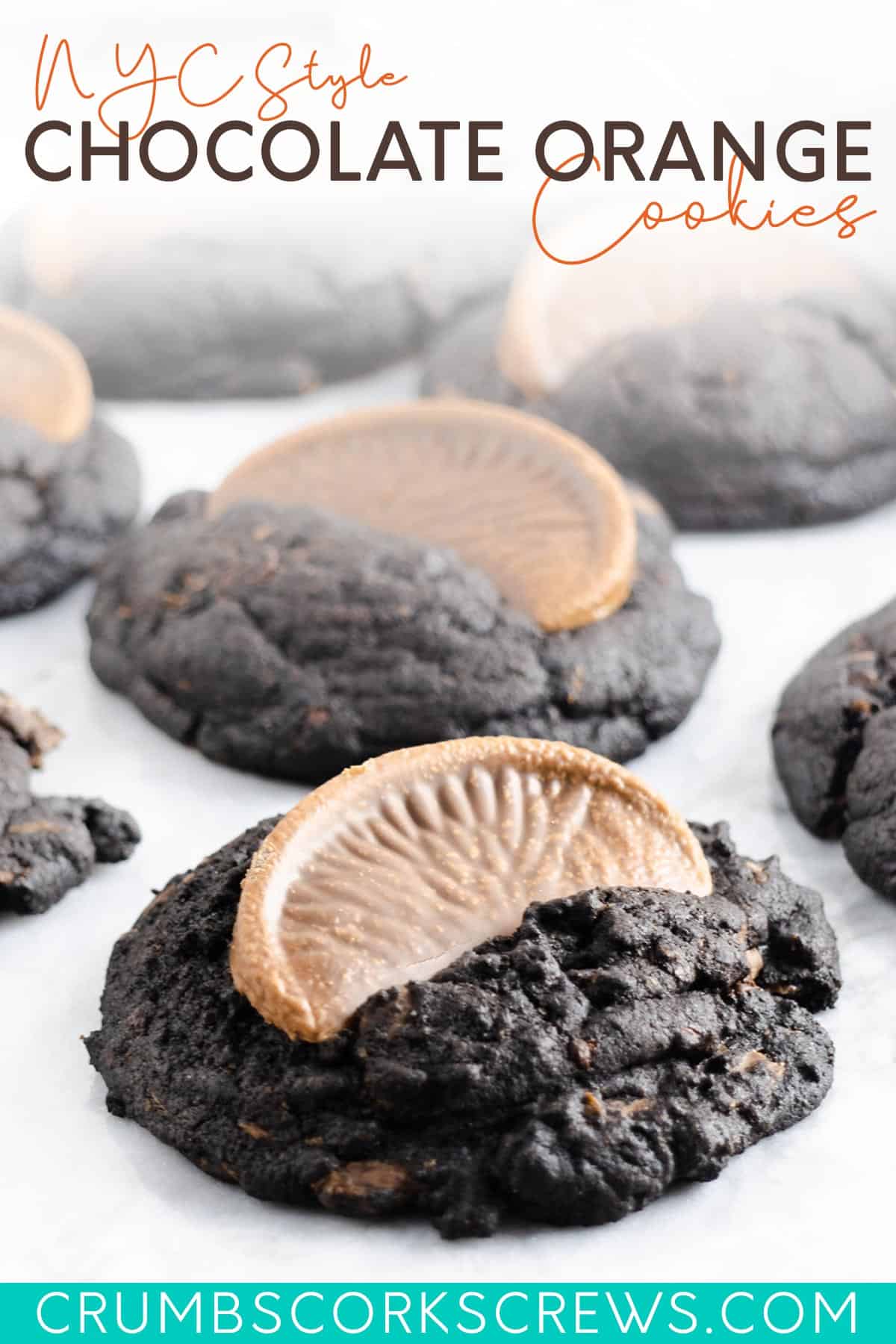 Chocolate Orange Cookies - Pinterest Image