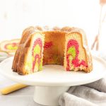 Vanilla Marble Bundt Cake - Featured Image