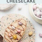 Easter Egg Cheesecake - Pinterest Image