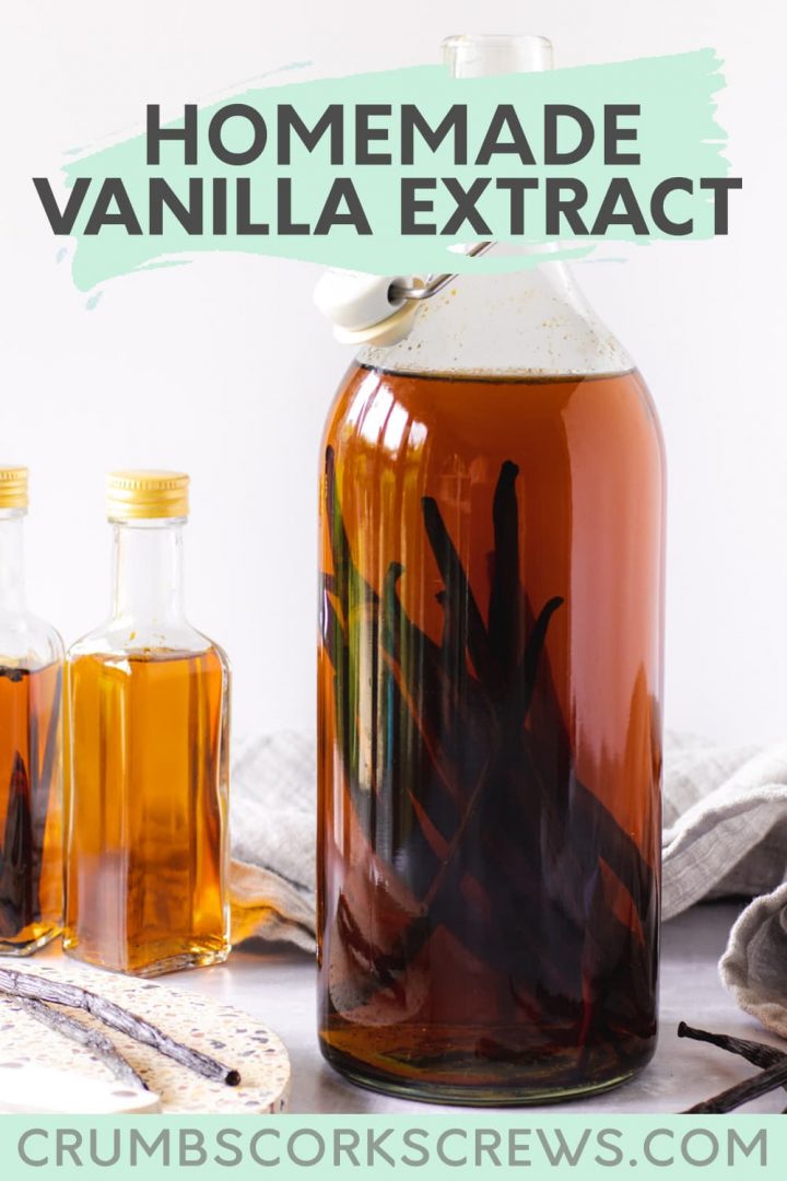 Homemade Vanilla Extract - Pinterest Image