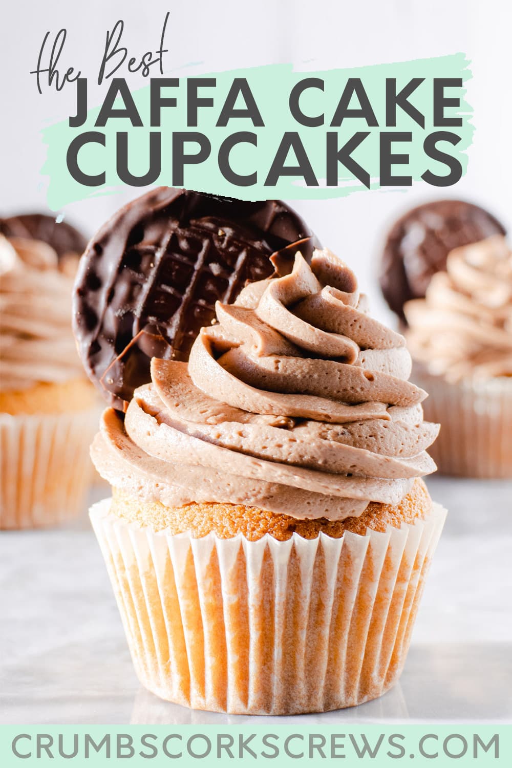 Jaffa Cake Cupcakes - Pinterest Image