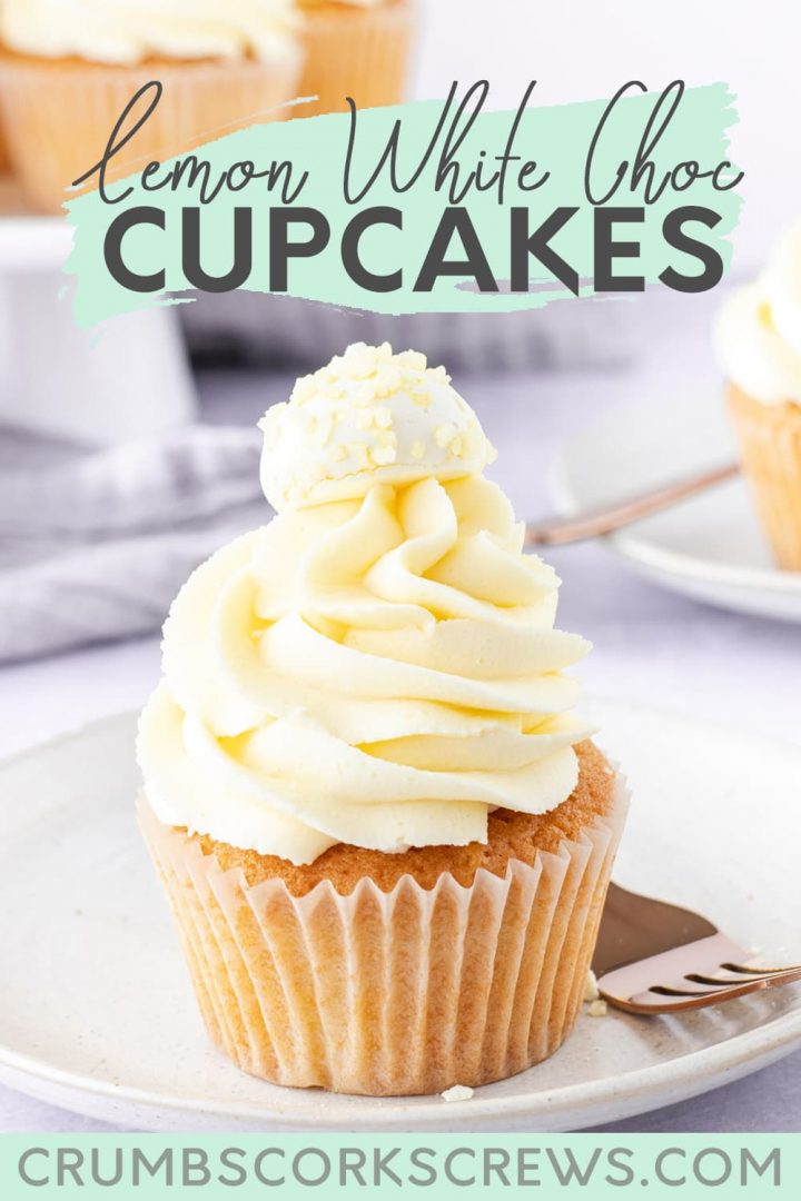 Lemon White Chocolate Cupcakes - Pinterest