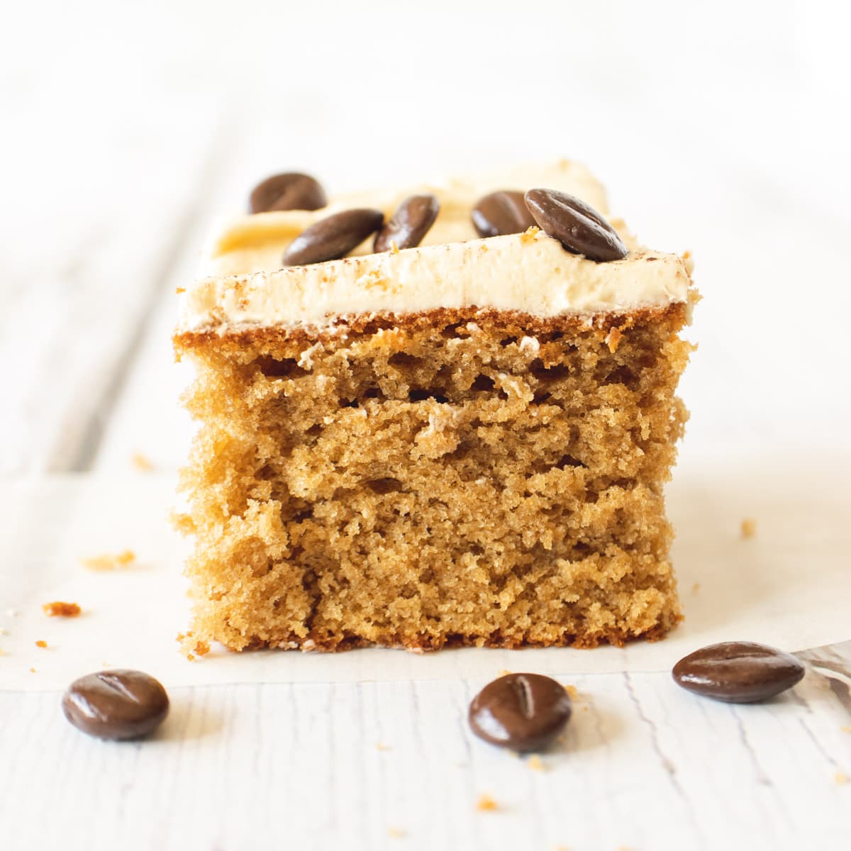 Coffee Tray Bake Cake - Featured
