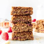 Raspberry White Chocolate Flapjacks - Featured