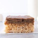 Rice Krispie Caramel Squares - Featured