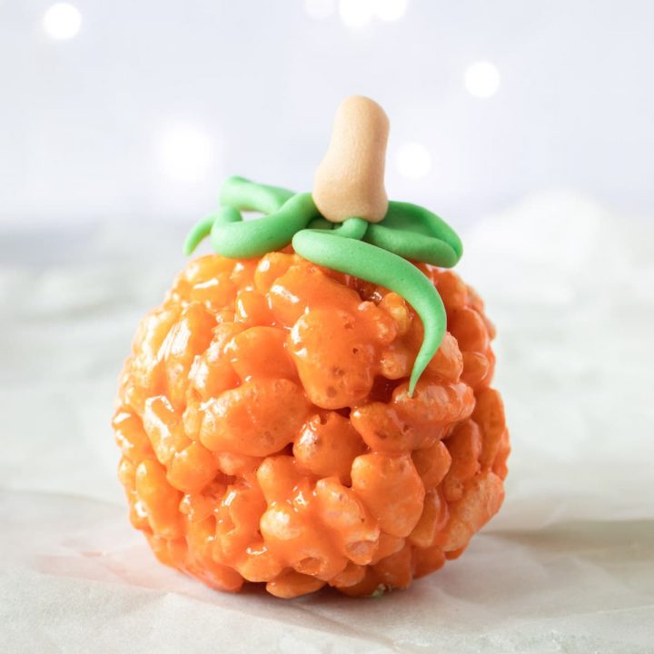 Rice Krispie Pumpkin - Featured