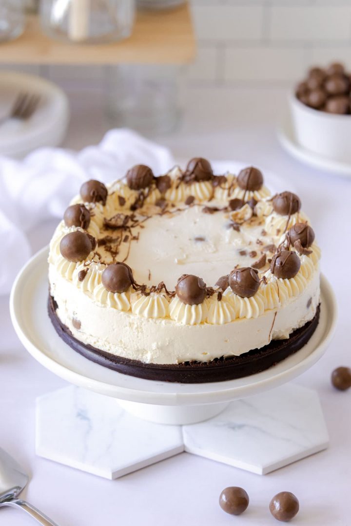 No Bake Malteser Cheesecake Crumbs and Corkscrews