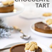Gingerbread Chocolate Tart - Pinterest Image