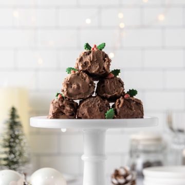 Mini Chocolate Yule Logs - Featured